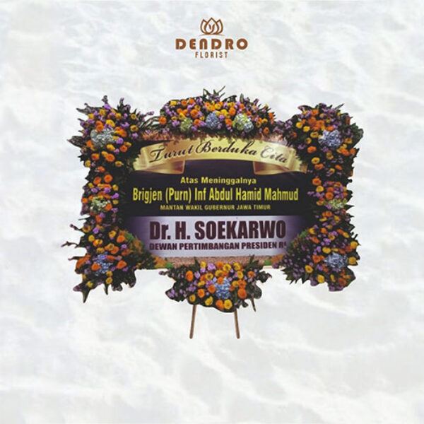 Bunga Papan Duka Ukuran 2.25 m x 1.5m