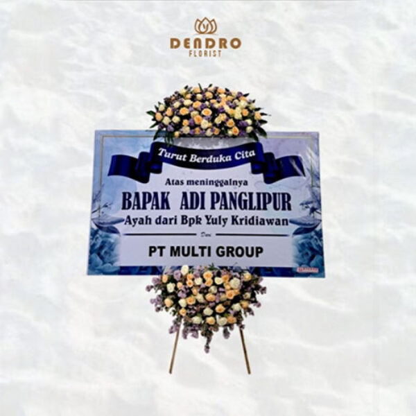 Bunga Papan Duka Ukuran 2.25m x 1.5m